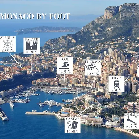 Monaco - Sunny 3 Bedroom With Terrace Beausoleil